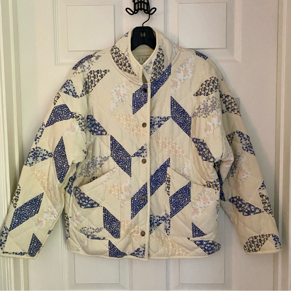 Z Supply Maya Patchwork Quilted Jacket - image 3